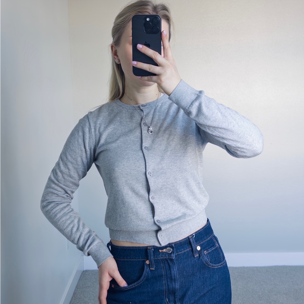 Uniqlo Light Gray Women's Cardigan